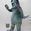 Grey Bulldog Mascot Costume