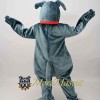 Grey Bulldog Mascot Costume