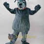 Grey Bulldog Mascot Costume