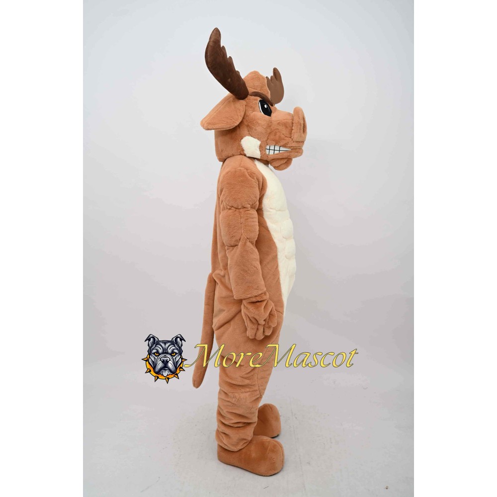 Muscle Moose Mascot Costume