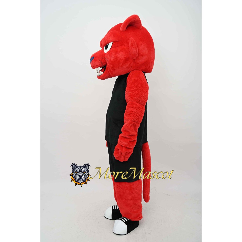 Sport Red Panther Mascot Costume