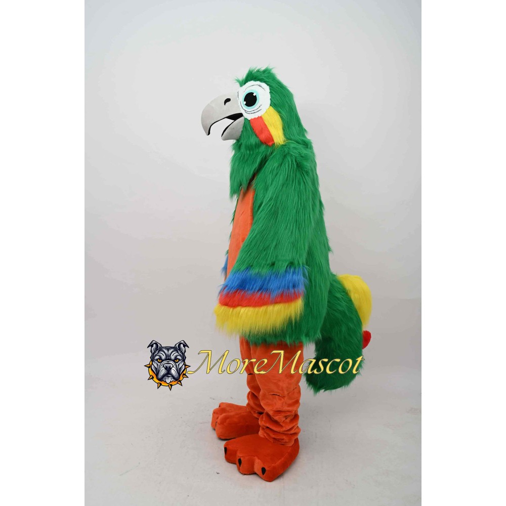 Green Parrot Mascot Costume