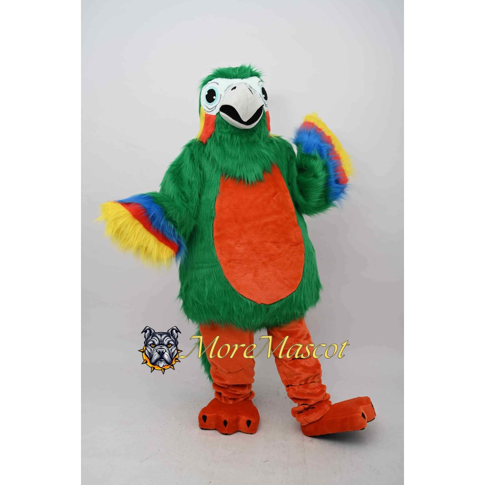 Green Parrot Mascot Costume