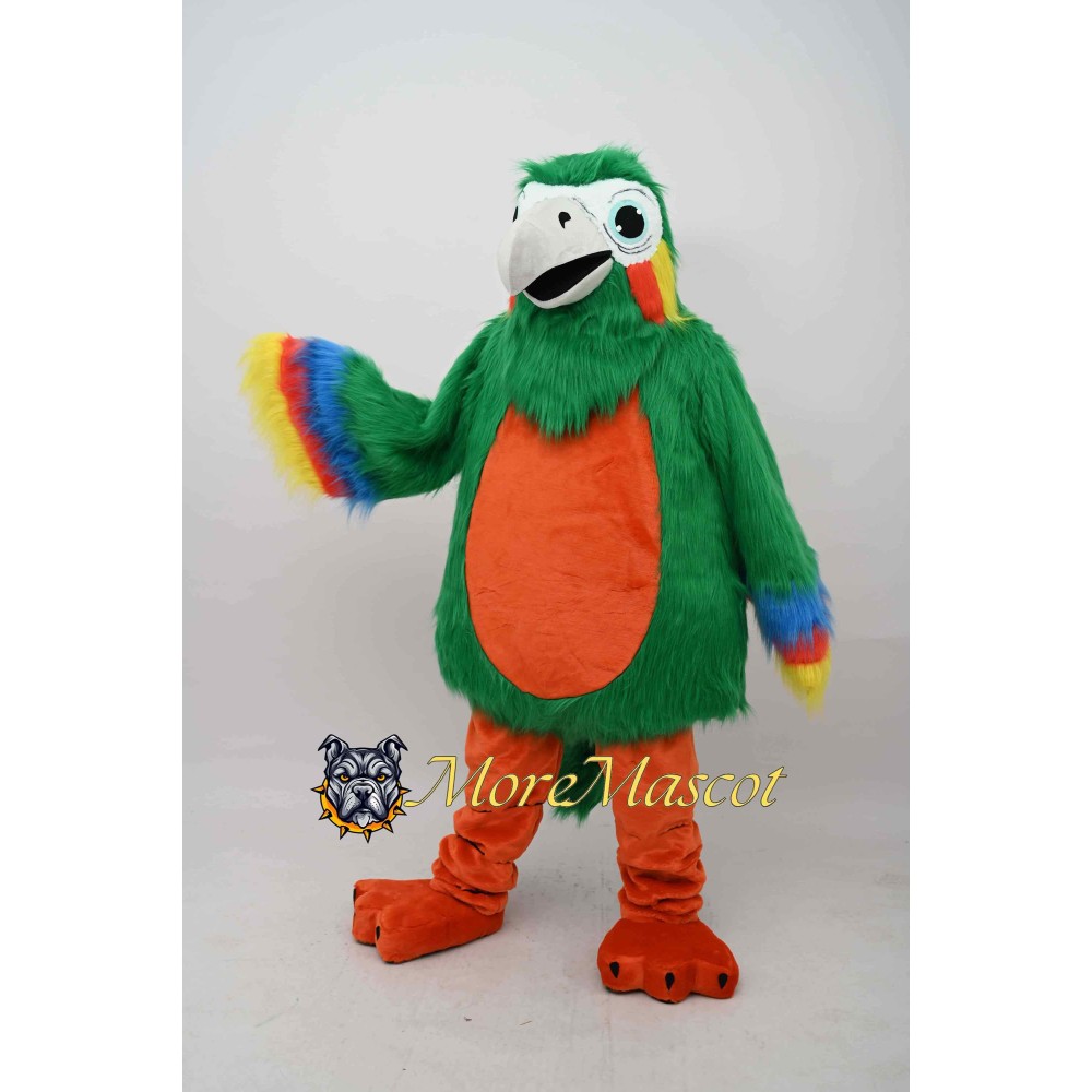 Green Parrot Mascot Costume