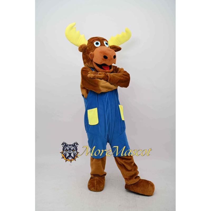 Friendly Moose Mascot Costume