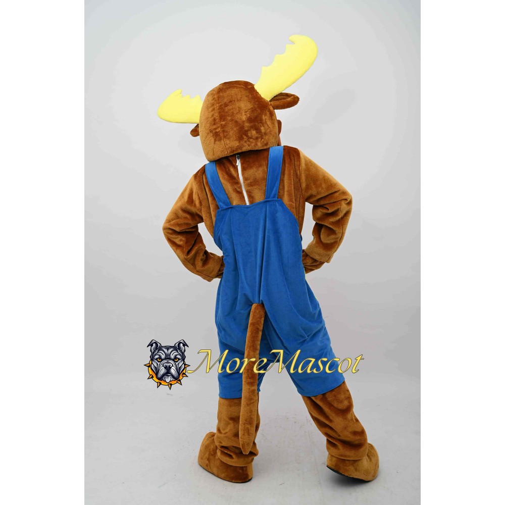 Friendly Moose Mascot Costume