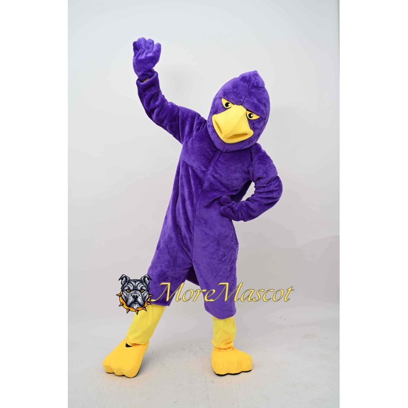 Purple Eagle Mascot Costume