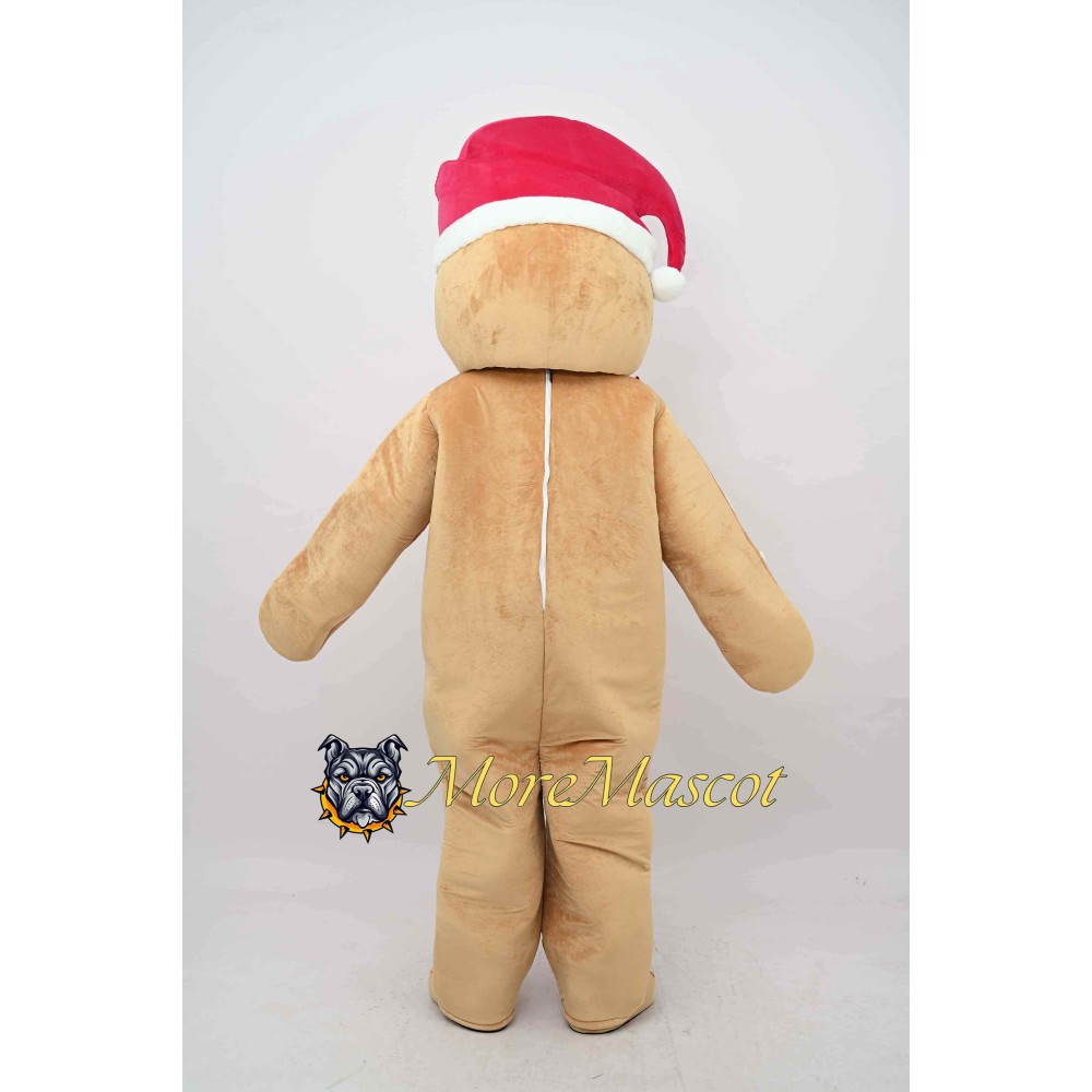 Christmas Gingerbread Man Mascot Costume