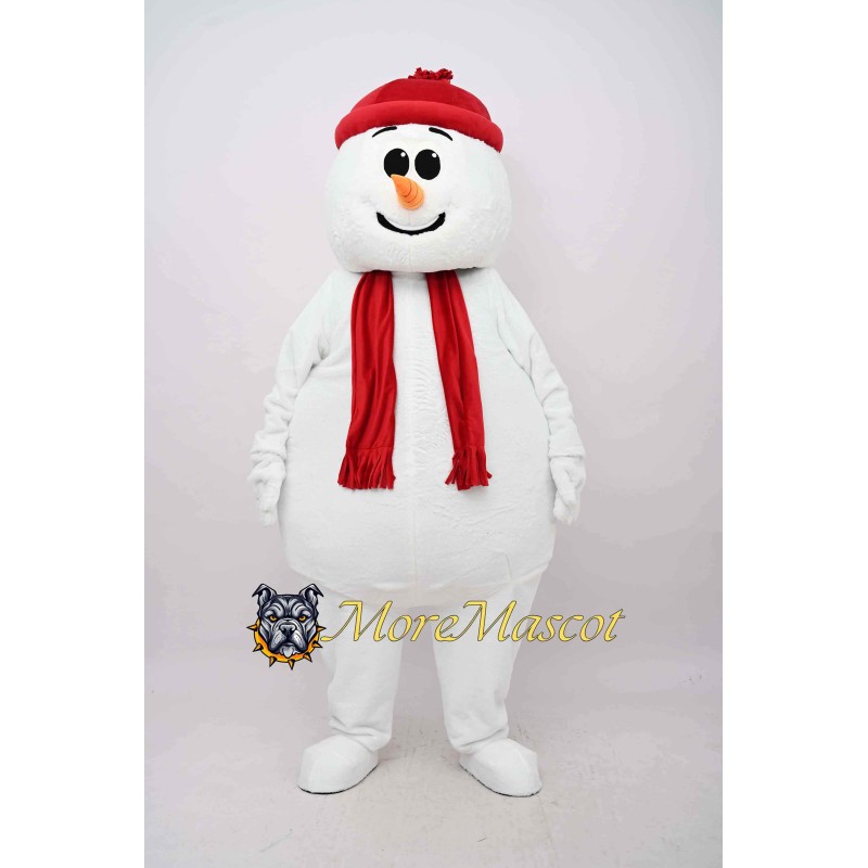 Cute Snowman Mascot Costume