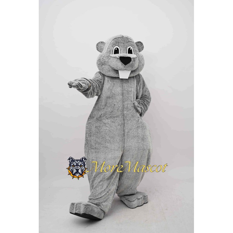 Gray Groundhog Mascot Costume