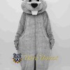 Gray Groundhog Mascot Costume