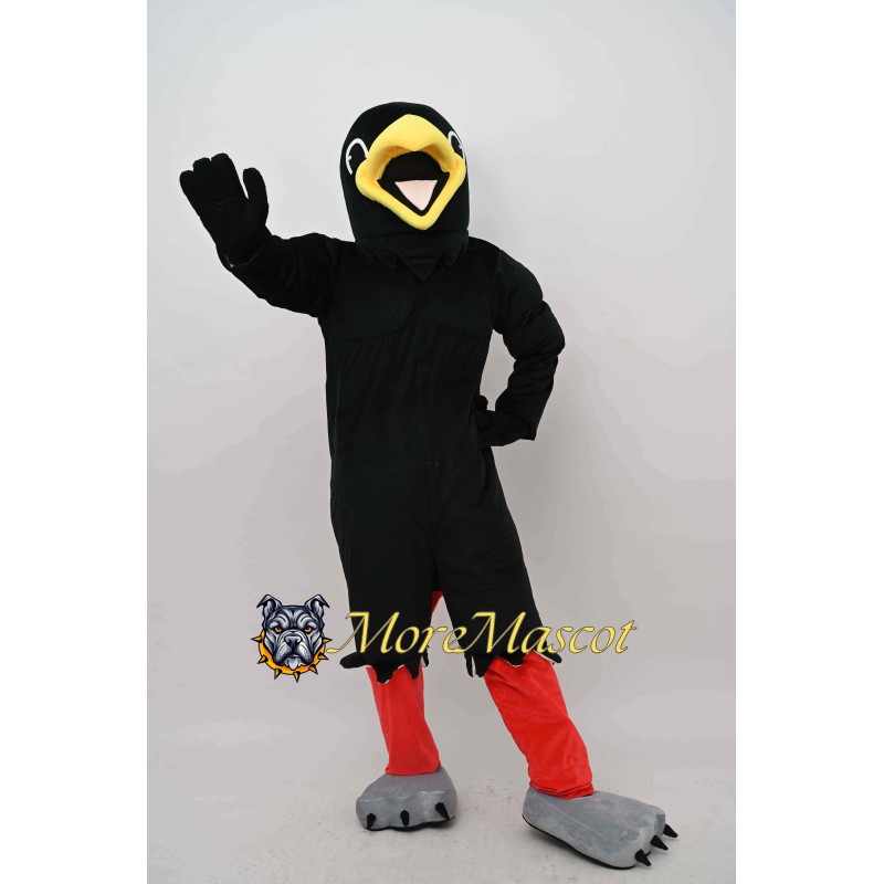 Muscle Raven Mascot Costume