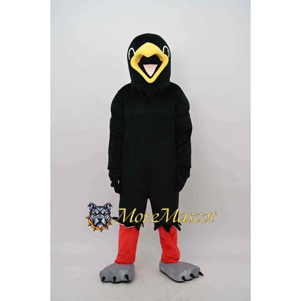 Muscle Raven Mascot Costume