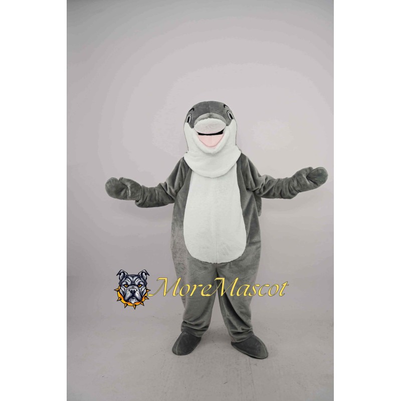 Friendly Dolphin Mascot Costume