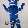 Adult Blue Leopard Mascot Costume