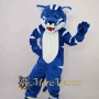 Adult Blue Leopard Mascot Costume