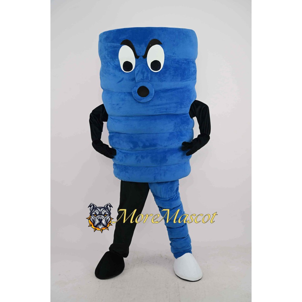 Blue Tornado Mascot Costume