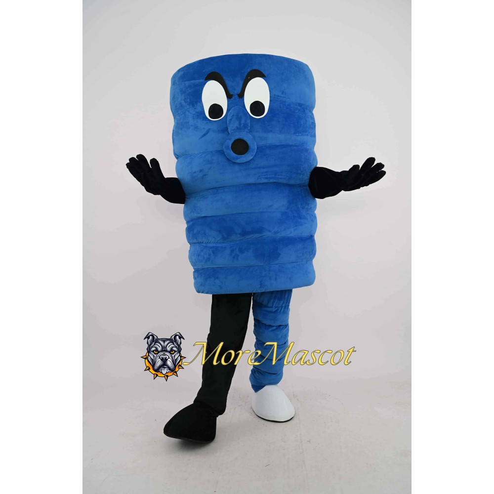 Blue Tornado Mascot Costume