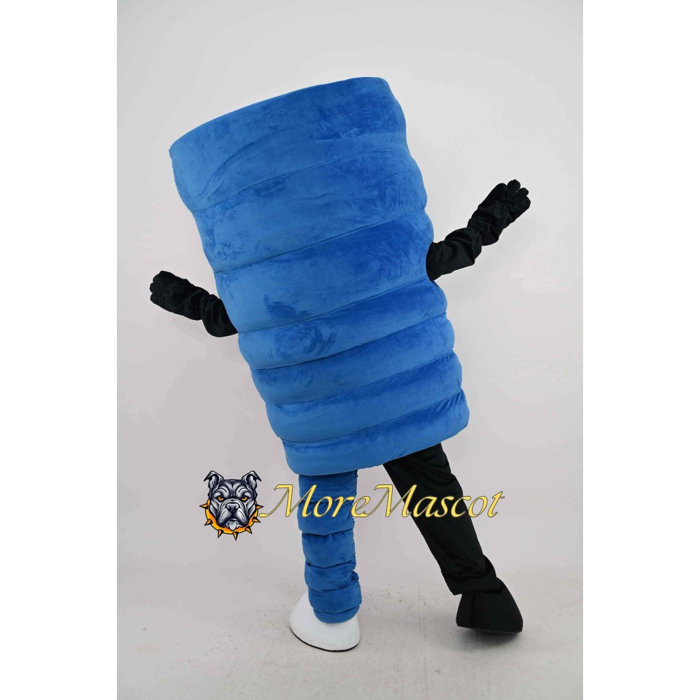 Blue Tornado Mascot Costume