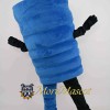 Blue Tornado Mascot Costume
