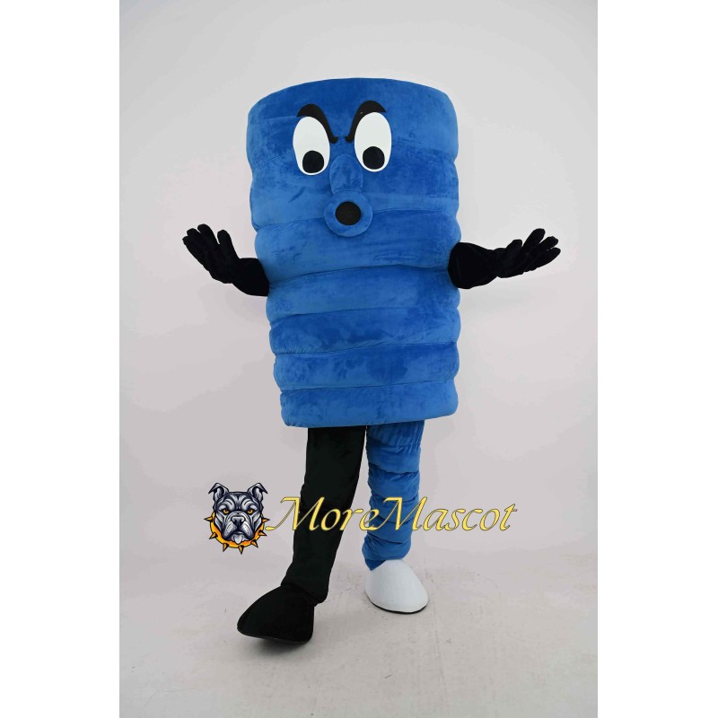 Blue Tornado Mascot Costume