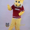Yellow Leopard Mascot Costume