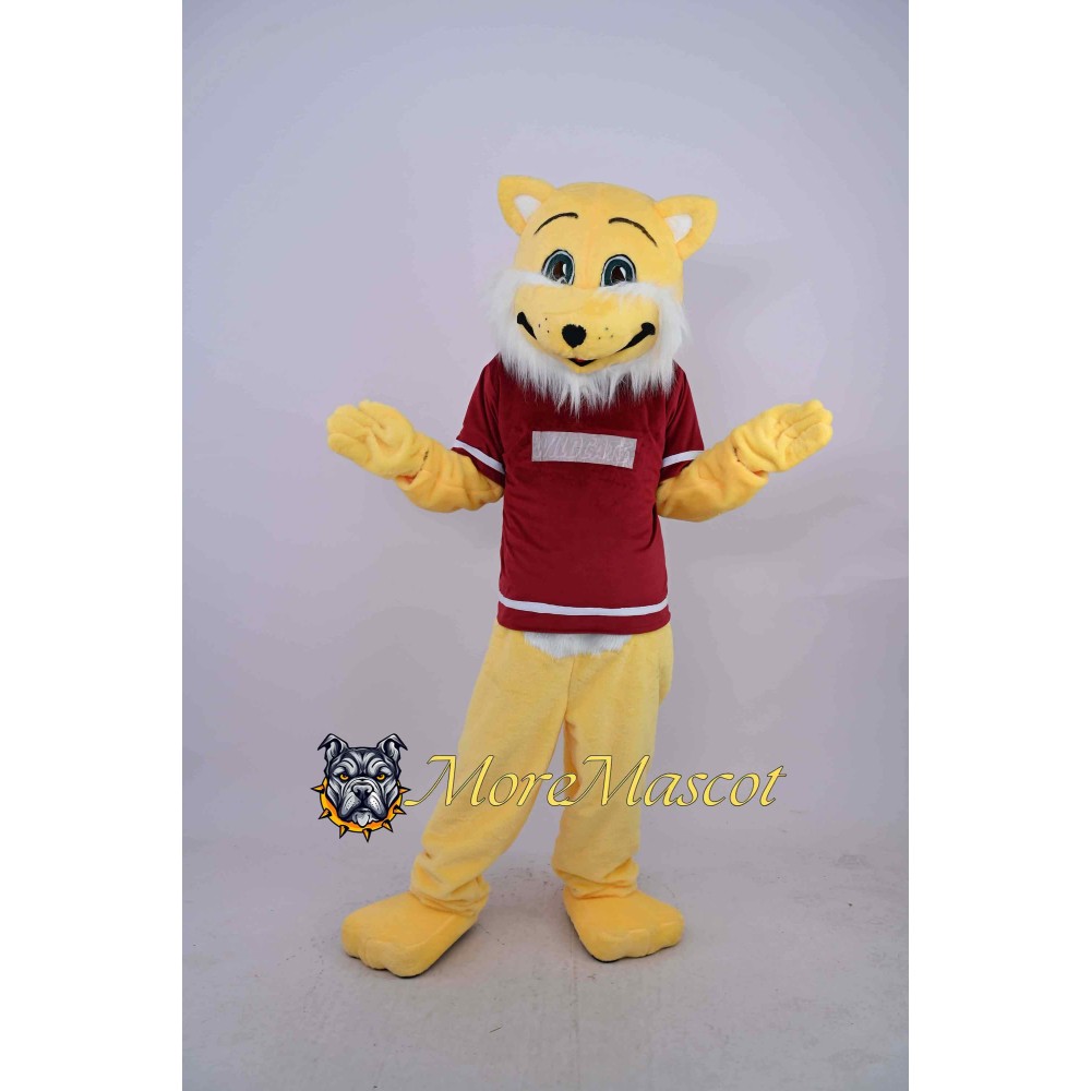 Yellow Leopard Mascot Costume