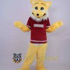 Yellow Leopard Mascot Costume
