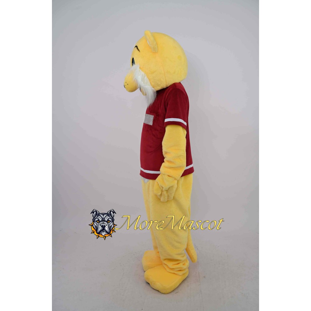 Yellow Leopard Mascot Costume