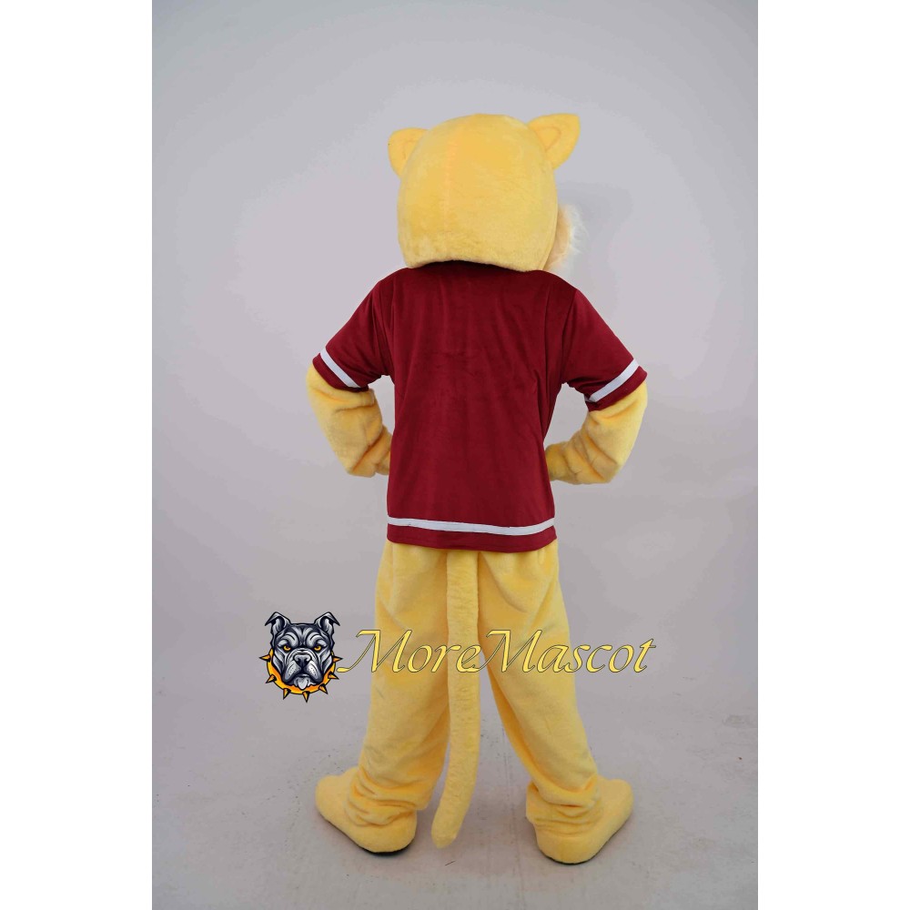 Yellow Leopard Mascot Costume