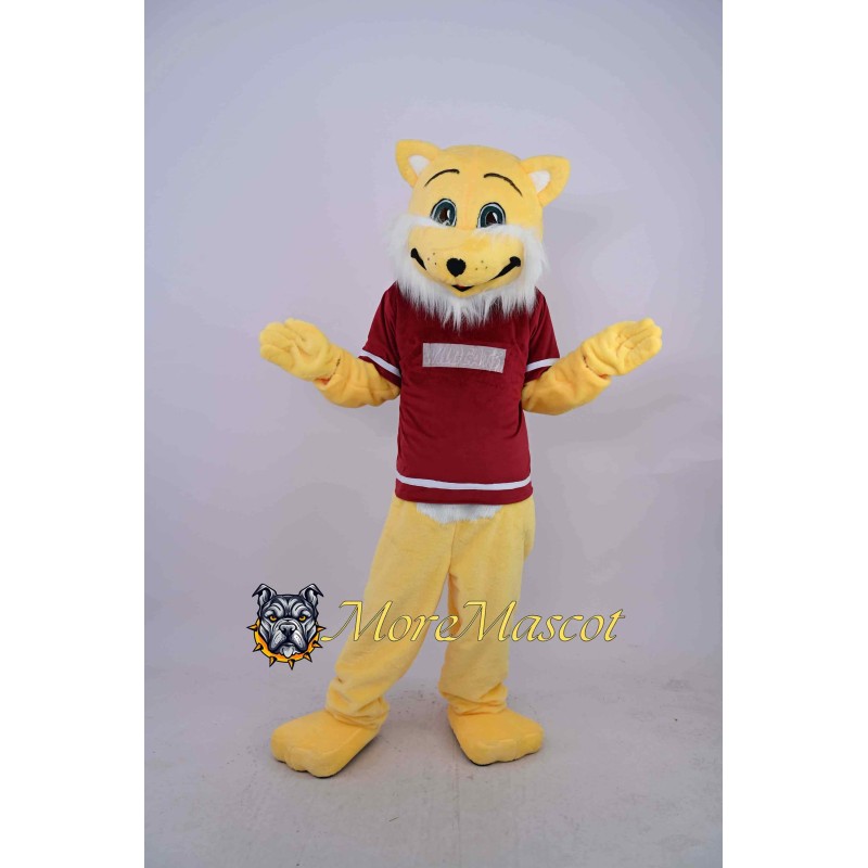 Yellow Leopard Mascot Costume