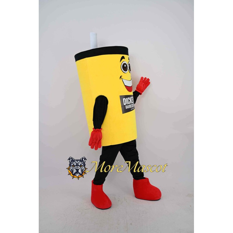 Yellow Cup Mascot Costume