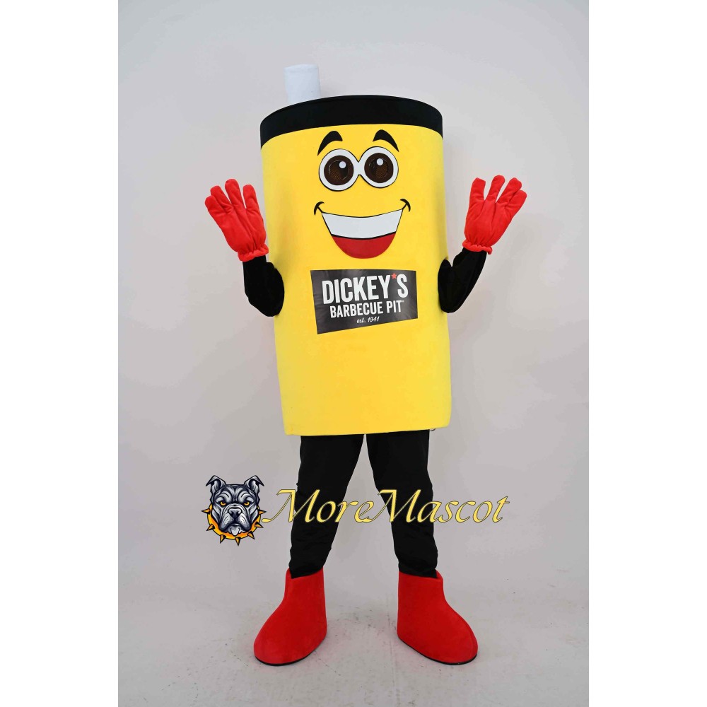 Yellow Cup Mascot Costume