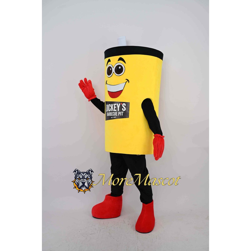 Yellow Cup Mascot Costume