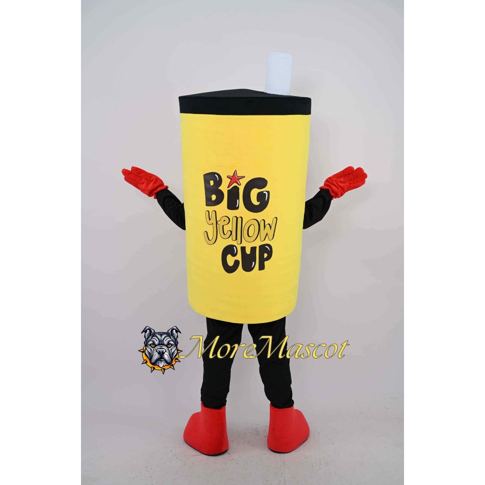 Yellow Cup Mascot Costume