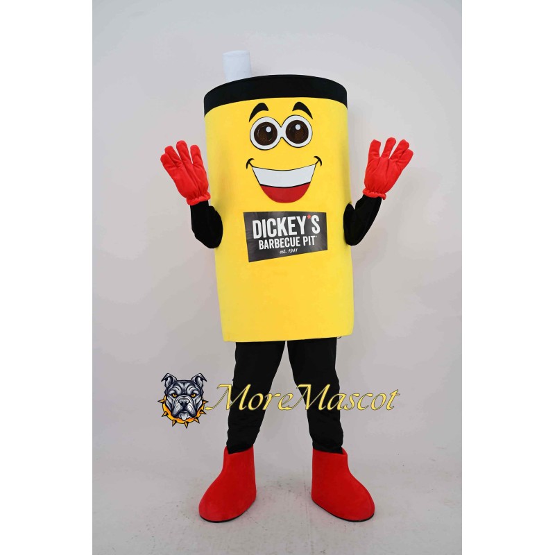 Yellow Cup Mascot Costume