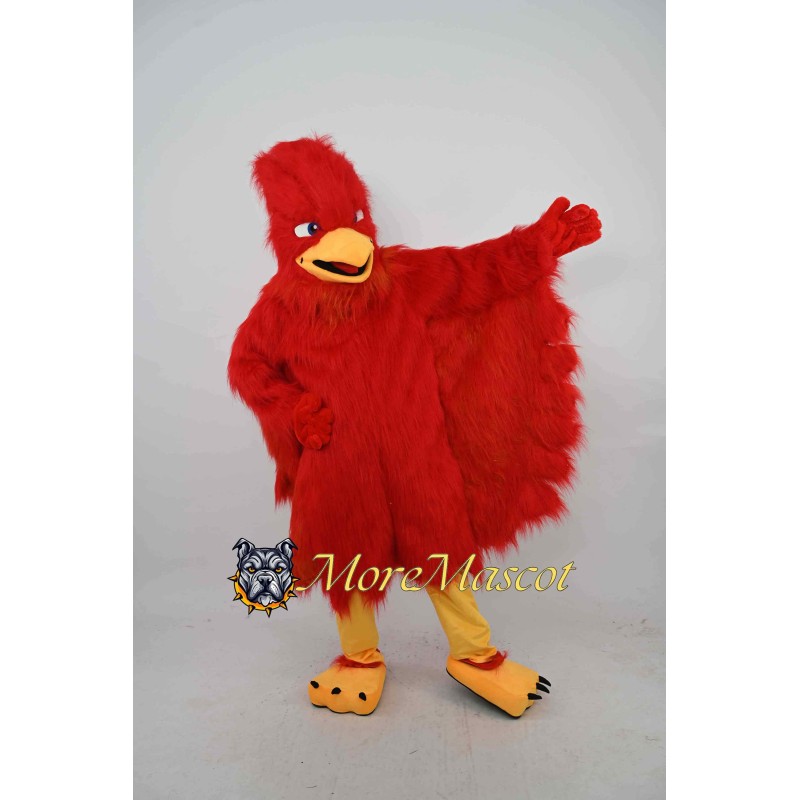 Long Fur Phoenix Mascot Costume
