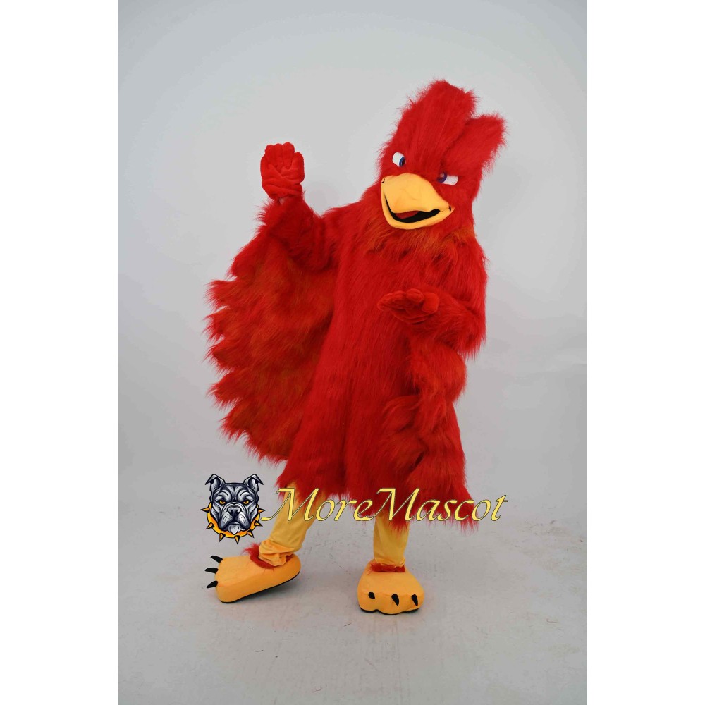 Long Fur Phoenix Mascot Costume