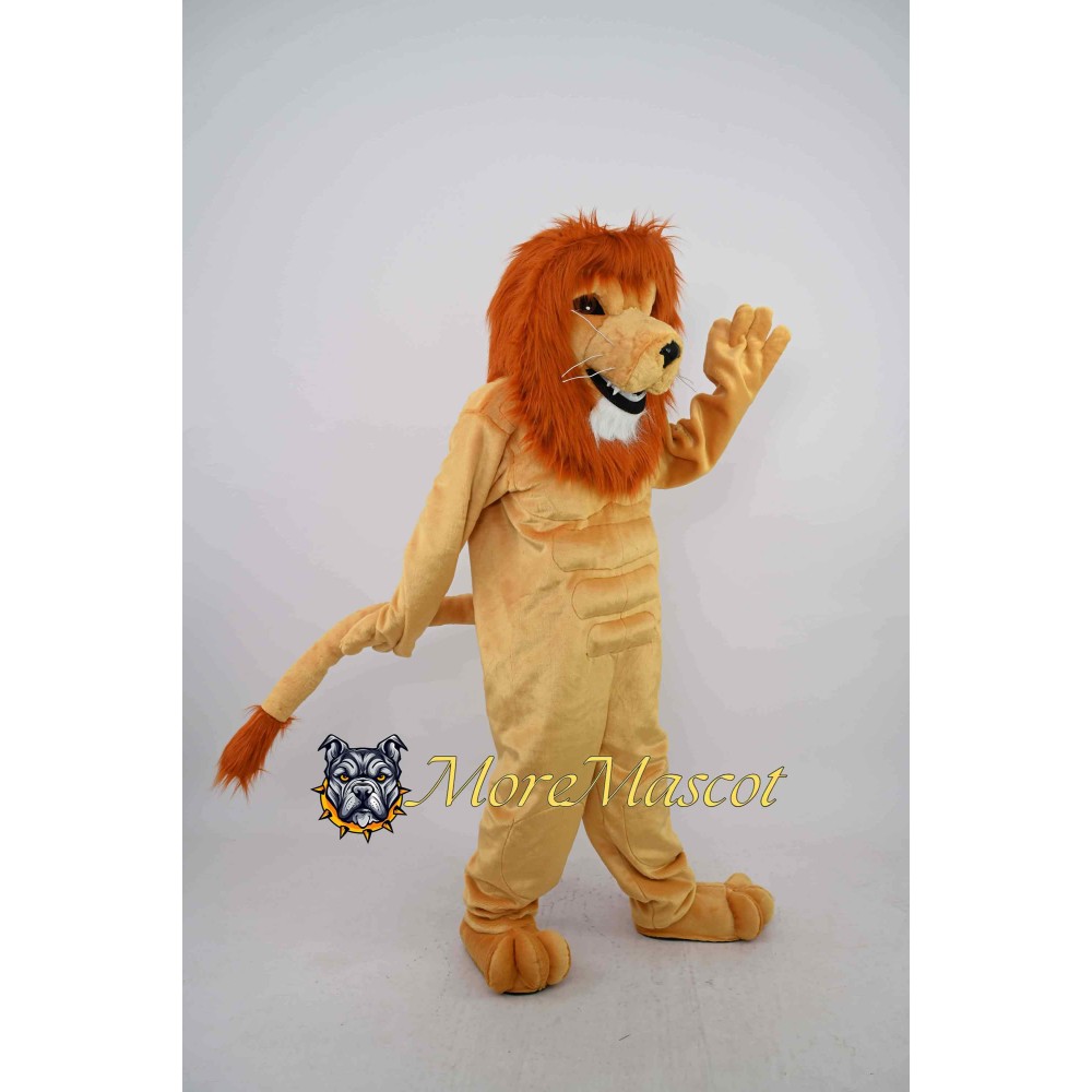 Adult Muscle Lion Mascot Costume