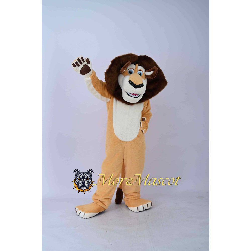 Happy Lion Mascot Costume