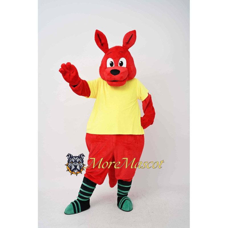 Red Kangaroo Mascot Costume
