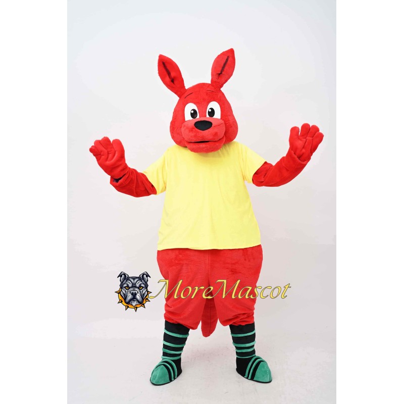 Red Kangaroo Mascot Costume
