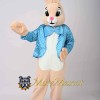 Blue Suit Rabbit Mascot Costume