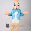 Blue Suit Rabbit Mascot Costume