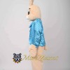 Blue Suit Rabbit Mascot Costume