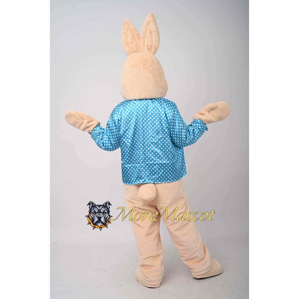 Blue Suit Rabbit Mascot Costume