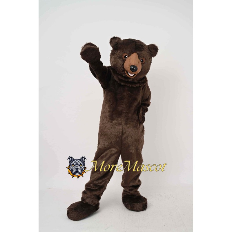 Friendly Brown Bear Mascot Costume