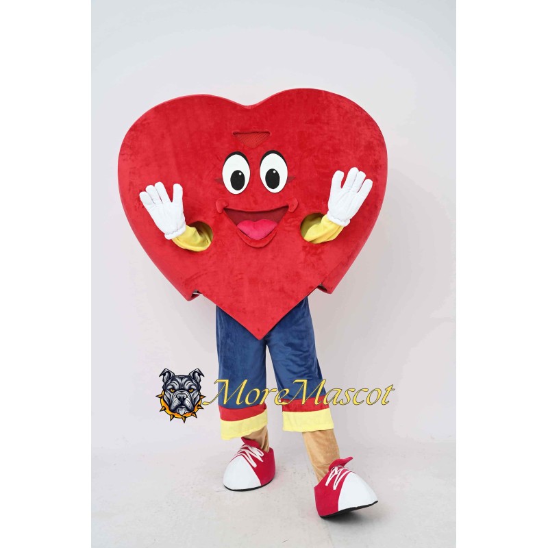 Red Heart Mascot Costume