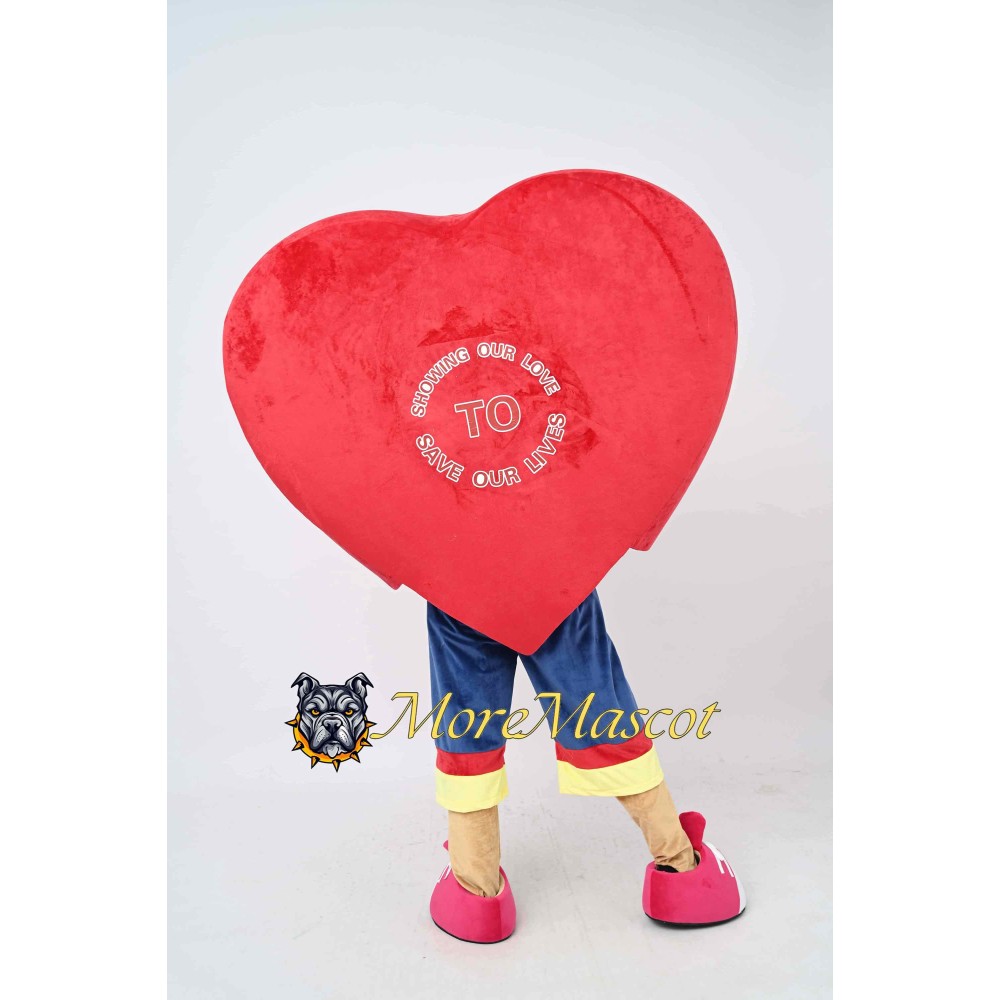 Red Heart Mascot Costume