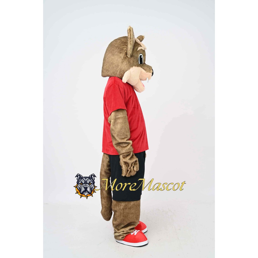Sport Brown Wolf Mascot Costume